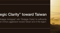 U.S. “Strategic Clarity” toward Taiwan
